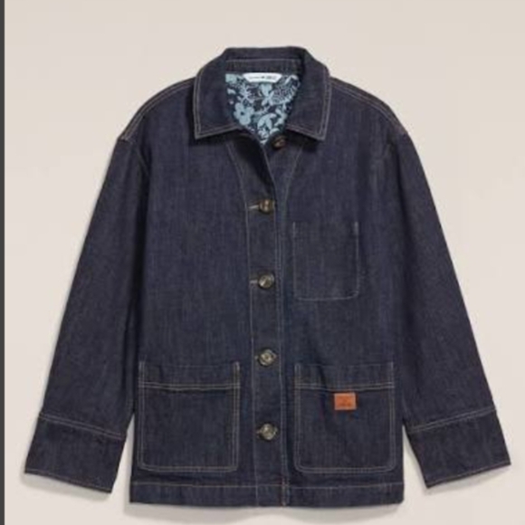 Anna Sui for Old Navy Women's Denim Chore Jacket - Picture 2 of 11